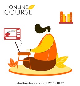 un hombre está haciendo un curso en línea desde casa