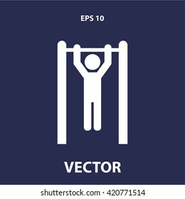 man doing pullups icon