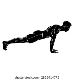 Man doing push up