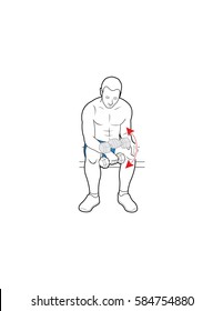 Man doing reverse wrist curls with a dumbbell