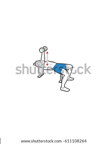 Man doing a single arm bench press