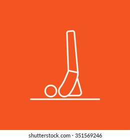 Mann, der unterstützt Schulter stehen asana Linie Symbol für Web, Mobile und Infografiken. Vektorweißes Symbol einzeln auf rotem Hintergrund.