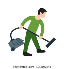 Man Doing Vacuum
