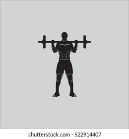 Man doing weight lifting