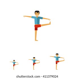 Man doing yoga 1