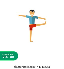 Man doing yoga 1