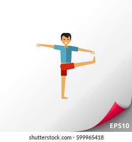 Man doing yoga 1