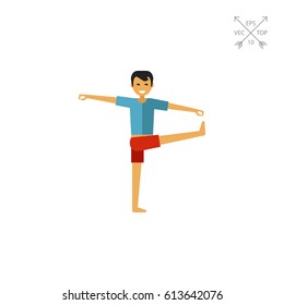 Man doing yoga 1