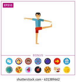 Man doing yoga 1