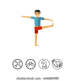Man doing yoga 1