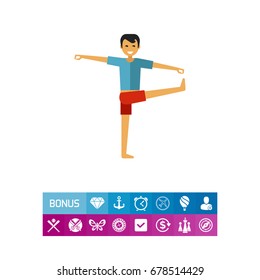 Man doing yoga 1