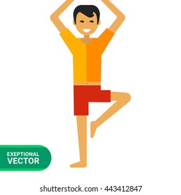 Man doing yoga 2