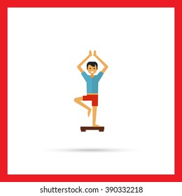 Man doing yoga