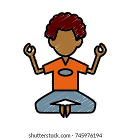 Man doing yoga