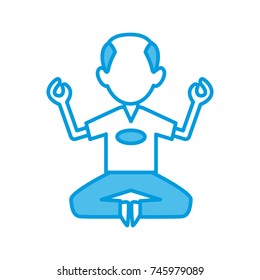 Man doing yoga