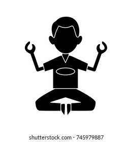 Man doing yoga