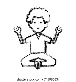 Man doing yoga