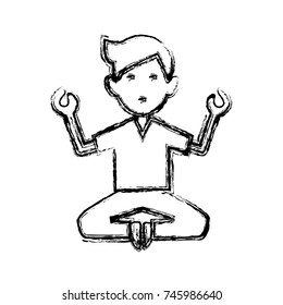 Man doing yoga
