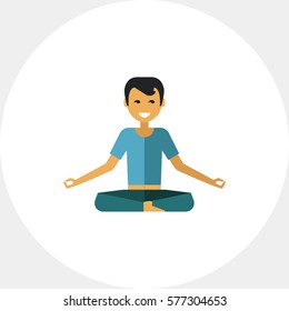 Man doing yoga 4