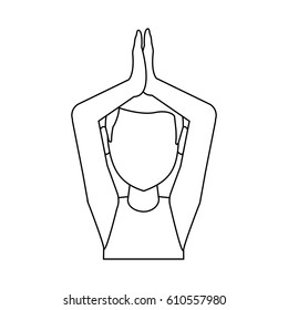 man doing yoga yogi icon image 