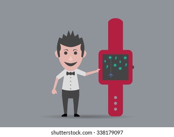 man doll game clock