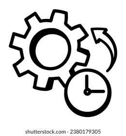 Man with dollar cogwheel denoting the concept of financial manager