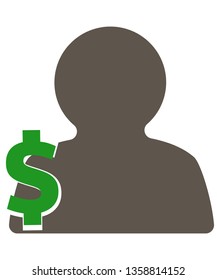 Man dollar icon