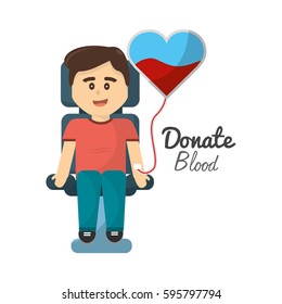 man donating blood icon