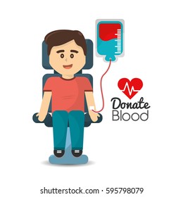 man donating blood icon