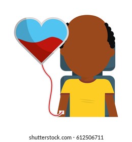man donating blood icon