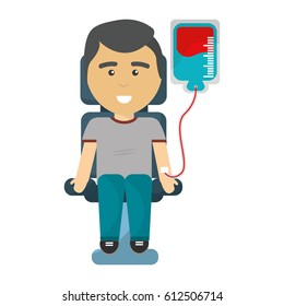 man donating blood icon