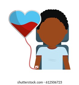 man donating blood icon