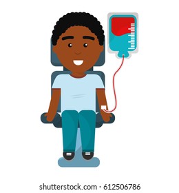 man donating blood icon
