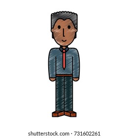 man doodle  vector illustration
