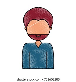 man doodle  vector illustration
