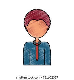 man doodle  vector illustration