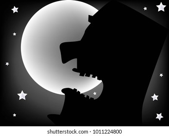 man drawing laughing at night
