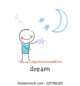 man dreams with the Stars