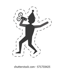 man drink wine icon design, vector illustration image
