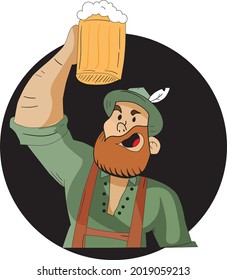 a man drinking beer in an old bar
