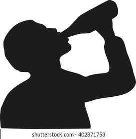 986 Man drinking beer silhouette Stock Vectors, Images & Vector Art ...