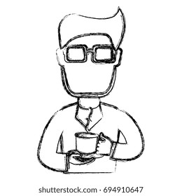 man drinking coffee avatar