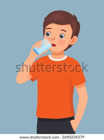 Man drinking a glass of water