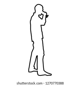Man drinking wine from glass icon black color