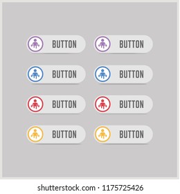 Man with dumbbell Icon - Free vector icon