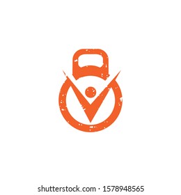 Man and Dumbbell vector icon design. Gym and bodybuilding logo. Fitness vector logo design.	