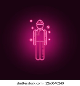 man during a snowfall icon. Winter icons universal set for web and mobile