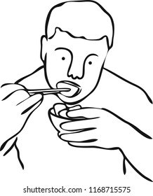 Man Eating Chopsticks Stock Vector (Royalty Free) 1168715575 | Shutterstock