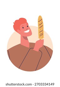 Man eating fried corn avatar