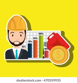 man economy money vector illustration graphic eps 10